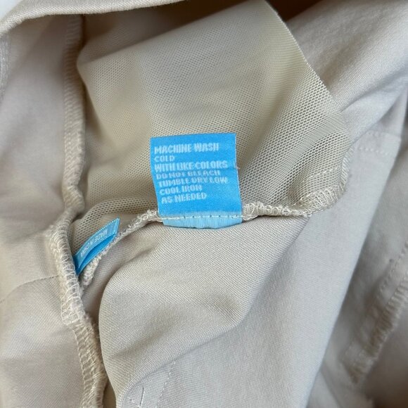 J McLaughlin Masie Slim Pull On Pants Size 14 Stretch Career Khaki Tan Tapered - Picture 8 of 8